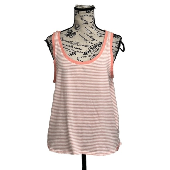 Splendid Striped Womens  Cotton Tank Beach Nautical preppy  Coastal M Outdoor - Picture 1 of 9